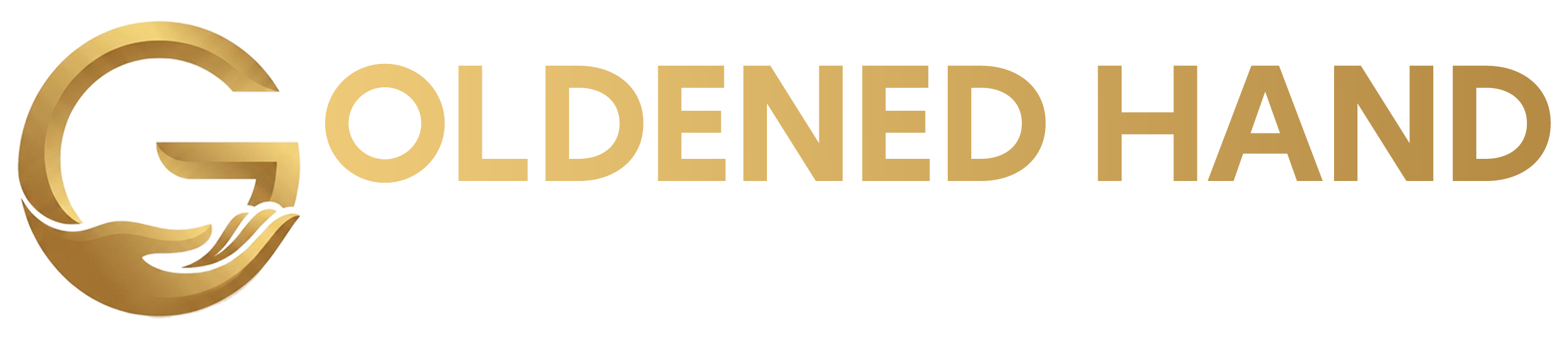 Goldened Hand Logo